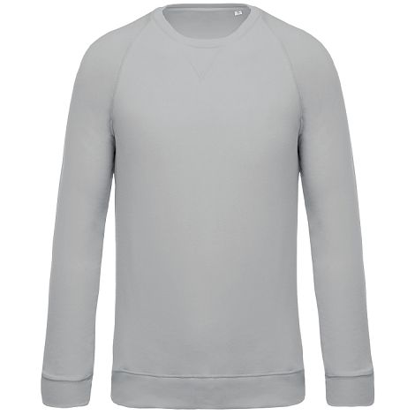  Sweat-shirt Bio col rond manches raglan homme