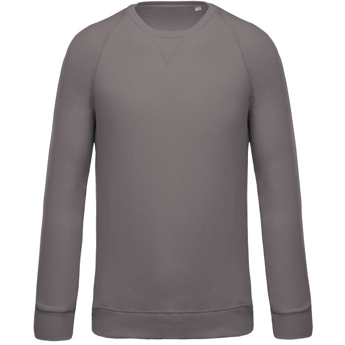  Sweat-shirt Bio col rond manches raglan homme