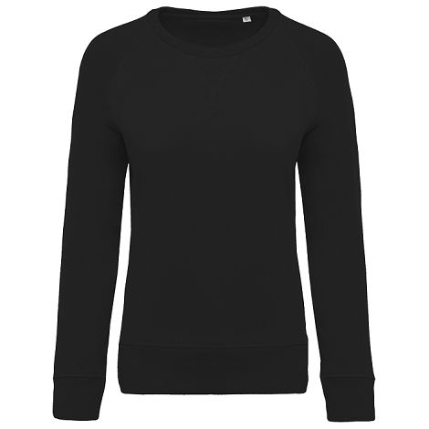  Sweat-shirt Bio col rond manches raglan femme