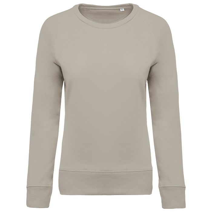  Sweat-shirt Bio col rond manches raglan femme