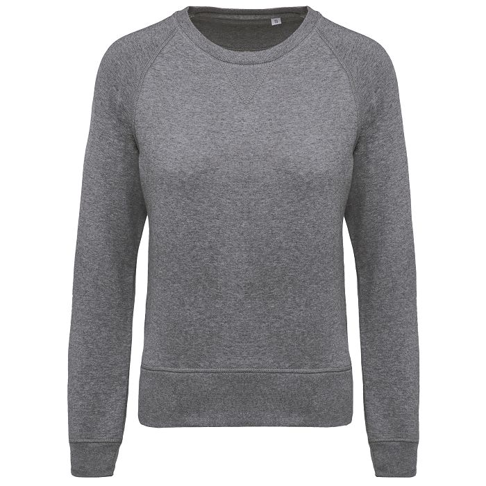  Sweat-shirt Bio col rond manches raglan femme