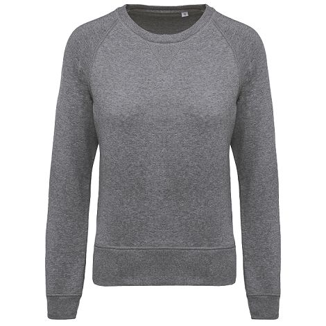  Sweat-shirt Bio col rond manches raglan femme