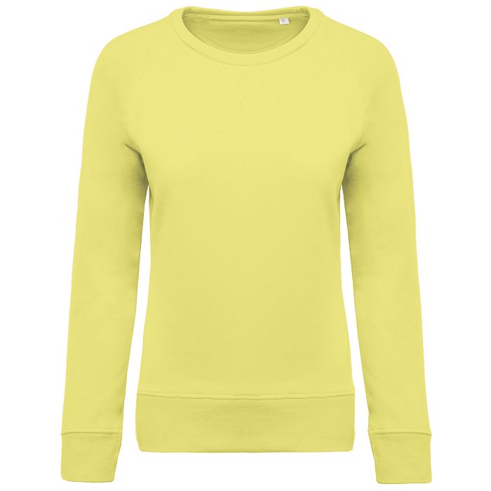  Sweat-shirt Bio col rond manches raglan femme