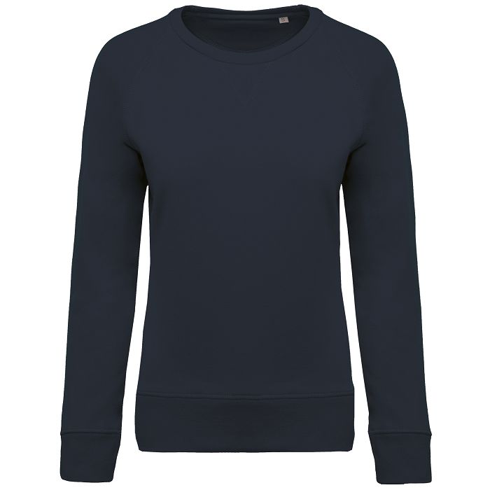  Sweat-shirt Bio col rond manches raglan femme