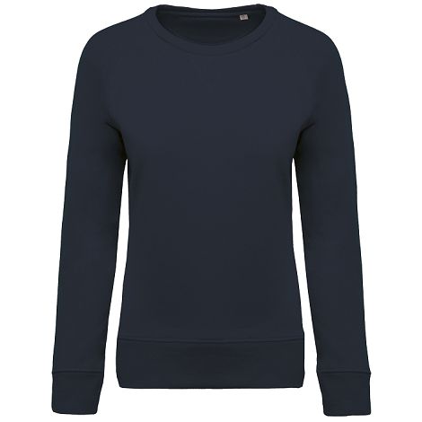  Sweat-shirt Bio col rond manches raglan femme