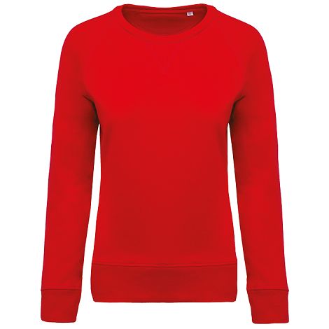  Sweat-shirt Bio col rond manches raglan femme