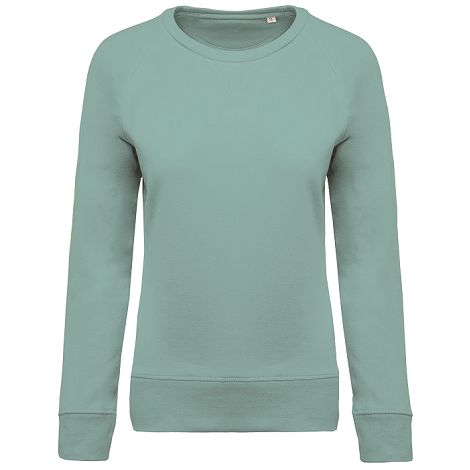  Sweat-shirt Bio col rond manches raglan femme