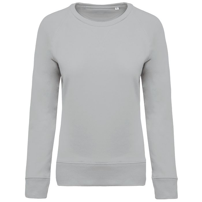  Sweat-shirt Bio col rond manches raglan femme