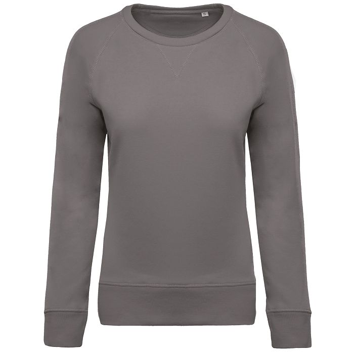  Sweat-shirt Bio col rond manches raglan femme