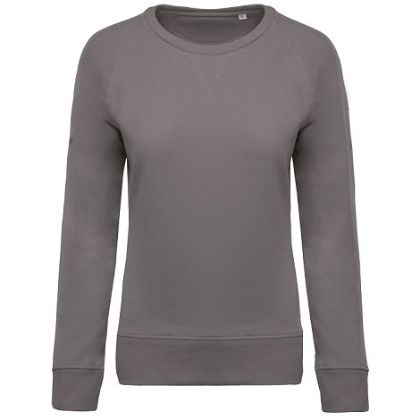  Sweat-shirt Bio col rond manches raglan femme