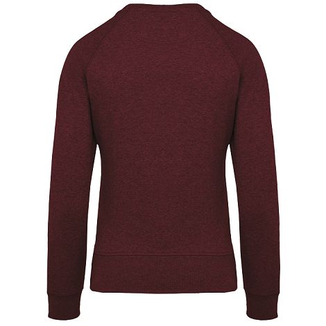  Sweat-shirt Bio col rond manches raglan femme