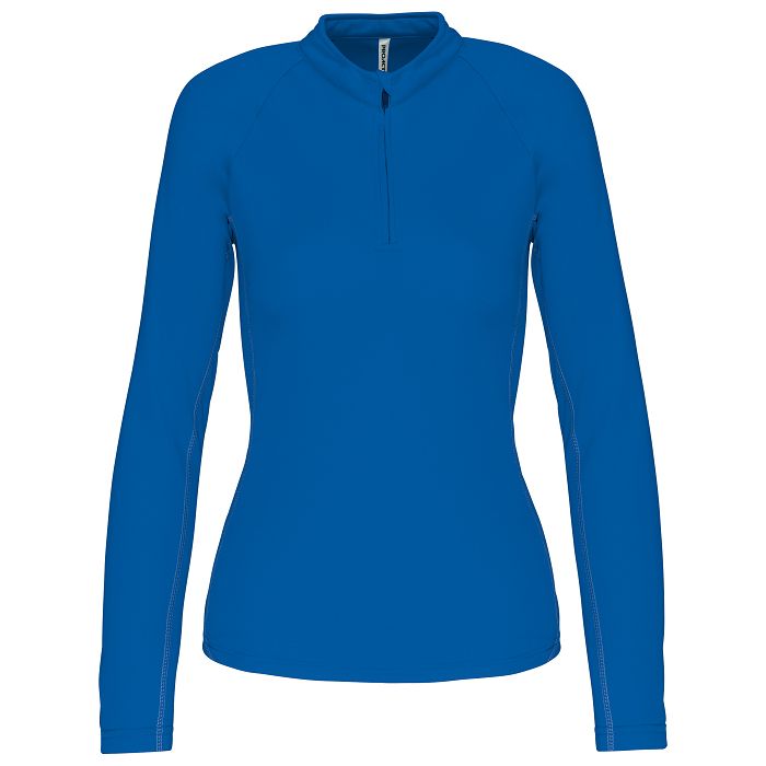  Haut de sport manches longues ¼ zip femme