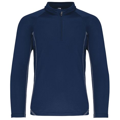  Haut de sport manches longues ¼ zip enfant