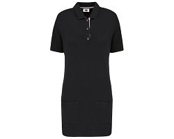 Polo long manches courtes femme