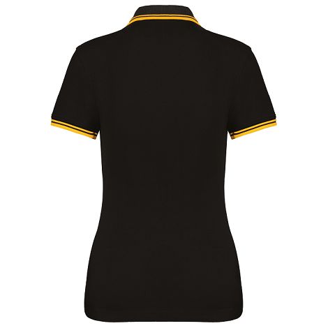 Polo femme manches courtes à rayures