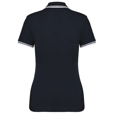 Polo femme manches courtes à rayures