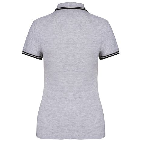 Polo femme manches courtes à rayures