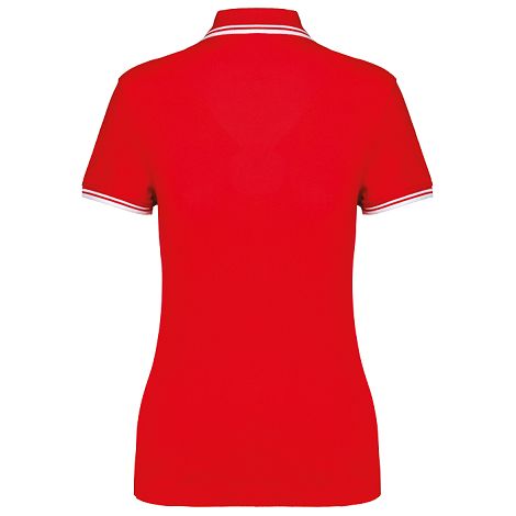 Polo femme manches courtes à rayures