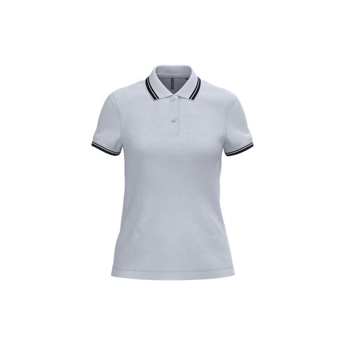  Polo femme manches courtes à rayures