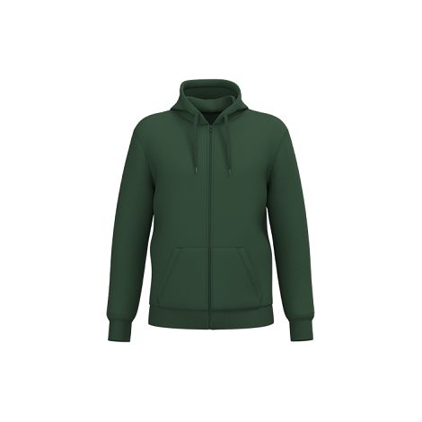  Sweat-shirt recyclé zippé à capuche unisexe