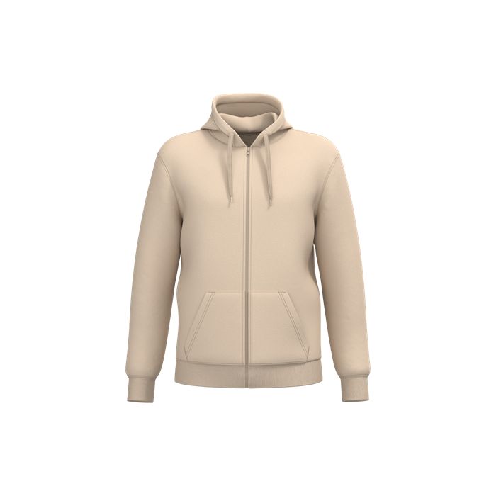  Sweat-shirt recyclé zippé à capuche unisexe