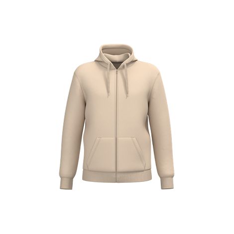  Sweat-shirt recyclé zippé à capuche unisexe