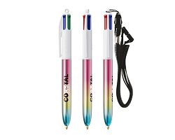 BIC® 4 Couleurs® Gradient + Lanyard