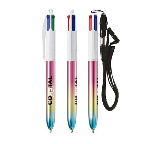 BIC® 4 Couleurs® Gradient + Lanyard