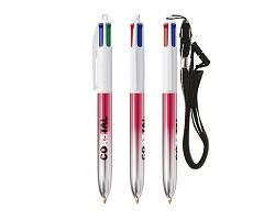 BIC® 4 Couleurs® Bicolor + Lanyard