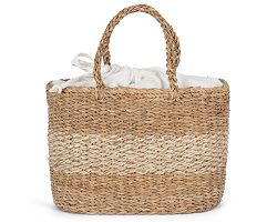 Sac panier en jute et jonc de mer