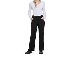 Pantalon à taille moyenne à cordon femme