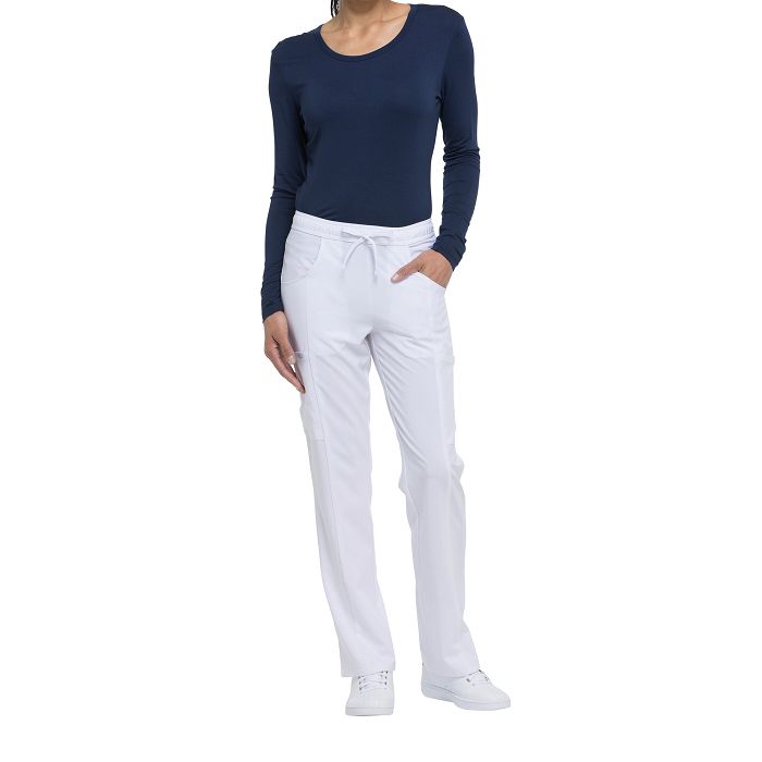  Pantalon à taille moyenne à cordon femme