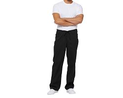Pantalon à cordon de serrage à taille standard unisexe