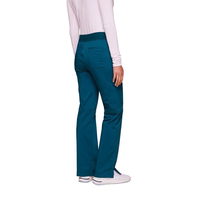  Pantalon cargo à taille moyenne à enfiler femme