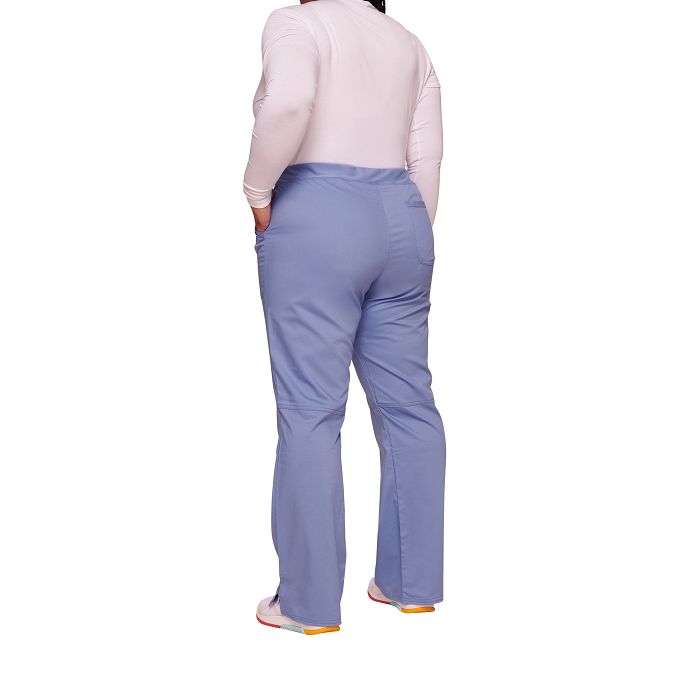  Pantalon cargo à taille moyenne à enfiler femme