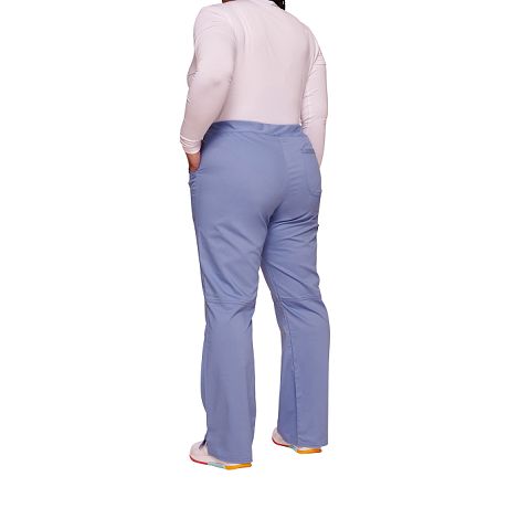  Pantalon cargo à taille moyenne à enfiler femme