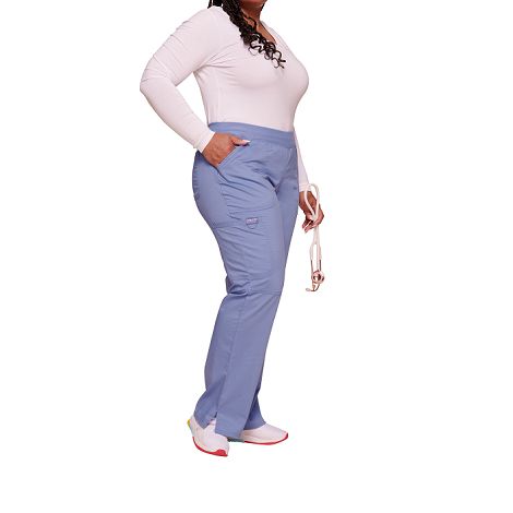  Pantalon cargo à taille moyenne à enfiler femme