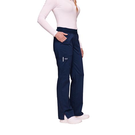  Pantalon cargo à taille moyenne à enfiler femme