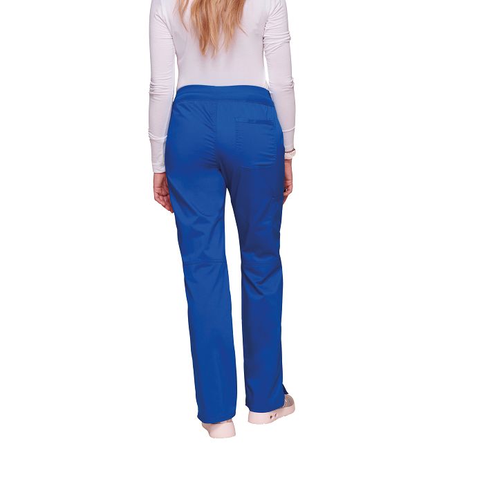  Pantalon cargo à taille moyenne à enfiler femme