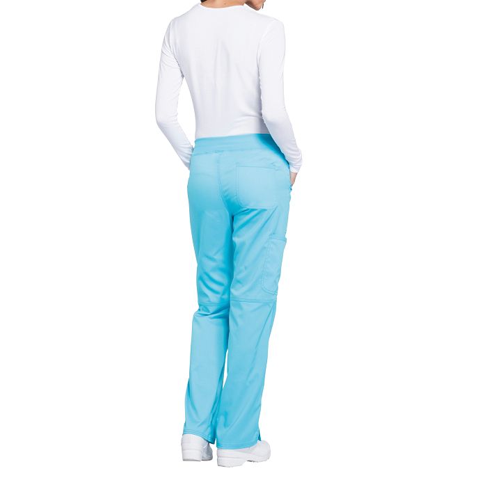  Pantalon cargo à taille moyenne à enfiler femme