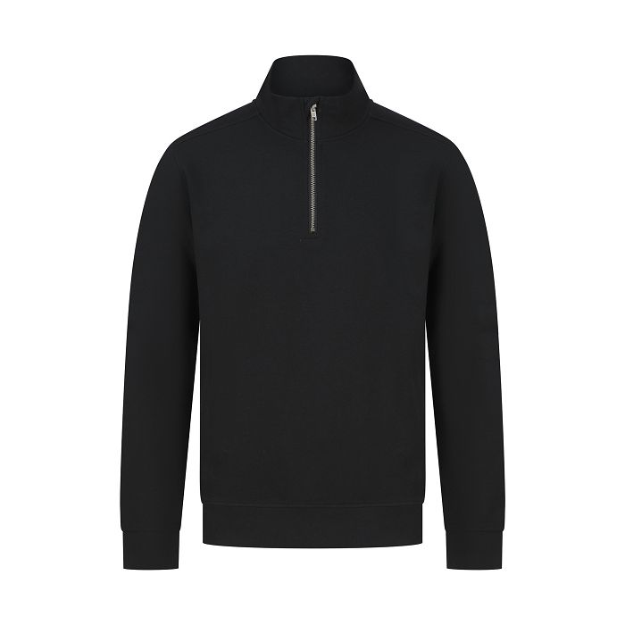  Sweat-shirt col zippé unisexe