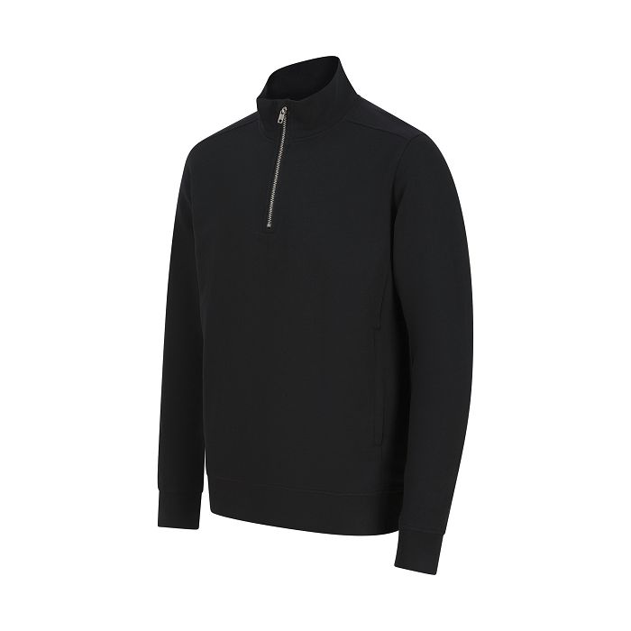  Sweat-shirt col zippé unisexe