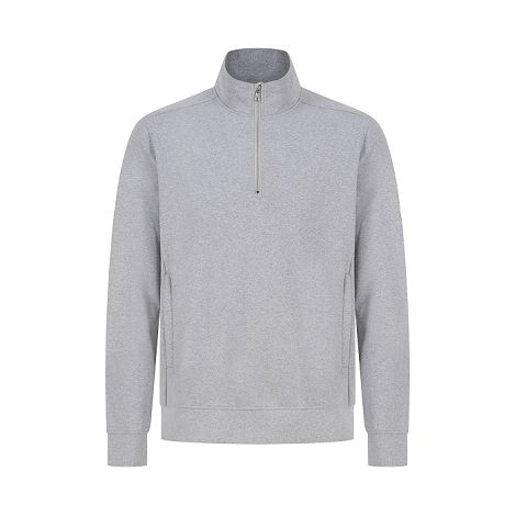  Sweat-shirt col zippé unisexe