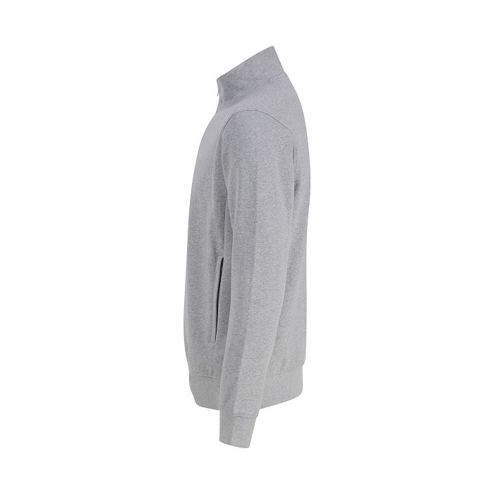  Sweat-shirt col zippé unisexe