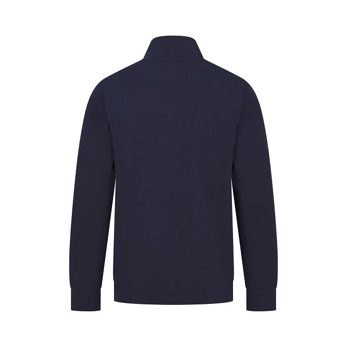  Sweat-shirt col zippé unisexe