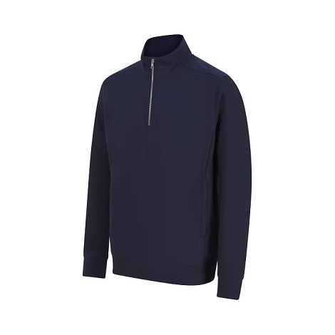  Sweat-shirt col zippé unisexe