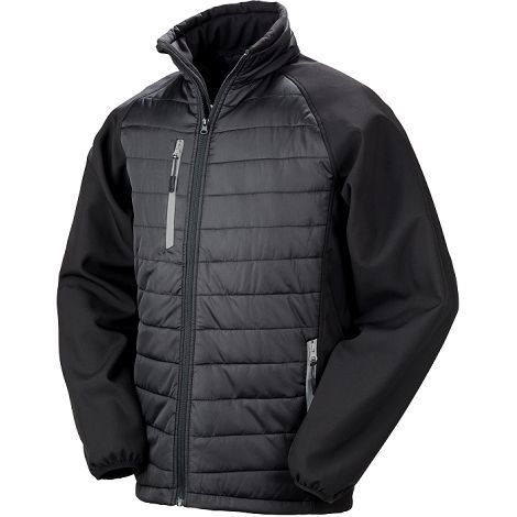  Veste softshell rembourrée black compass recyclée