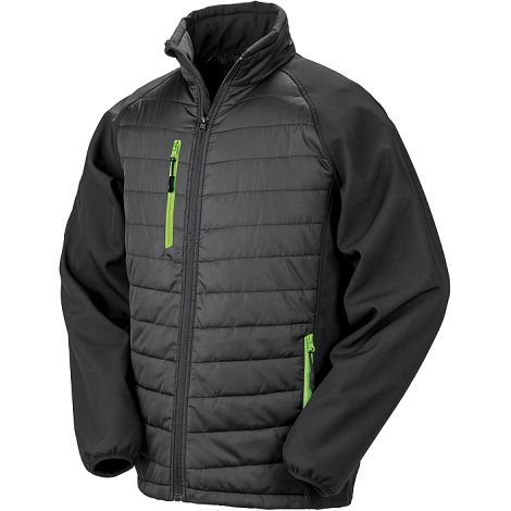  Veste softshell rembourrée black compass recyclée