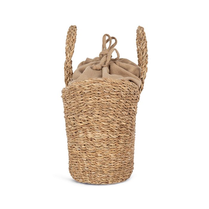  Sac panier demi-lune en jonc de mer