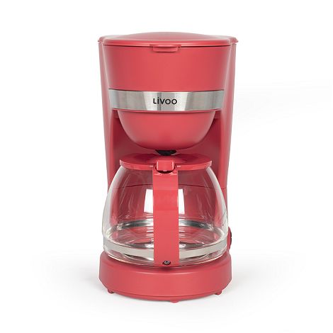 Cafetière électrique - Rouge chili